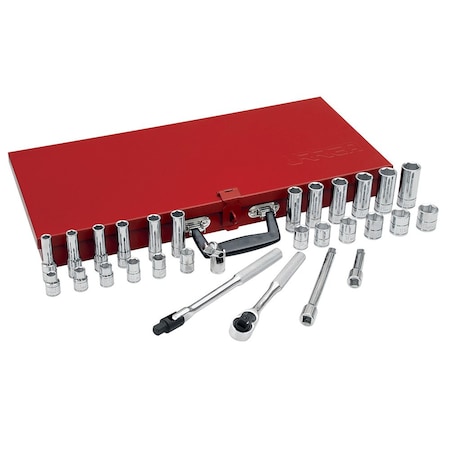 Urrea 3/8" drive socket set with accessories 30PC 52220